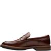 CLARKS MENS SLIP ON SHOE - TAN LEATHER